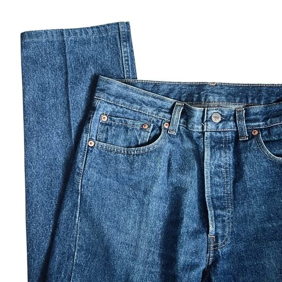 Levi’s 501 Women’s Sz 29 Vintage High Rise Jeans Straight Leg 90s USA Made - Picture 4 of 14
